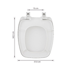 Assento Sanitário Primu|Stylus Polipropileno Fechamento Comum Branco Sensea